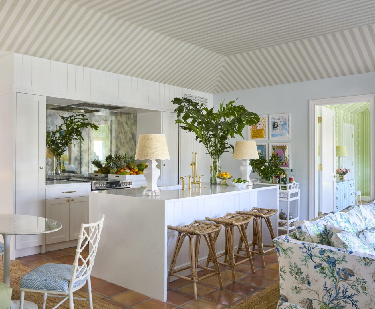 A room with white walls and wooden floors.